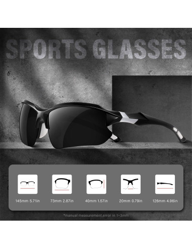 Gafas de sol deportivas DioKiw para ciclismo y running UV