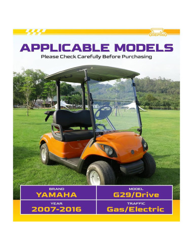 Parabrisas Plegable OMEIPMEO para Golf Cart YAMAHA G29 2007-2016