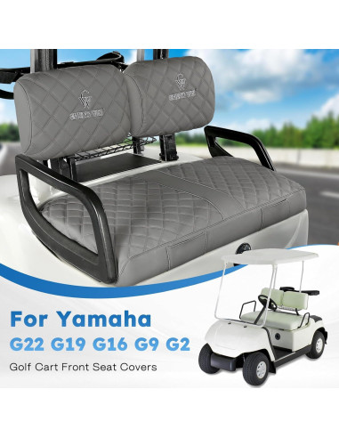 Cubiertas de Asiento Frontal Yamaha G22 G19 G16 G9 G2 - Gris Oscuro