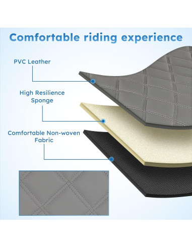 Cubiertas de Asiento Frontal Yamaha G22 G19 G16 G9 G2 - Gris Oscuro