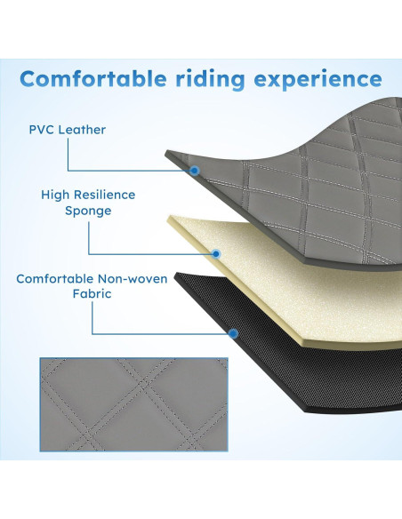 Cubiertas de Asiento Frontal Yamaha G22 G19 G16 G9 G2 - Gris Oscuro