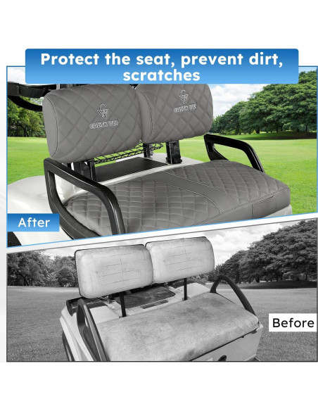 Cubiertas de Asiento Frontal Yamaha G22 G19 G16 G9 G2 - Gris Oscuro