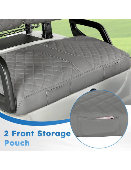 Cubiertas de Asiento Frontal Yamaha G22 G19 G16 G9 G2 - Gris Oscuro