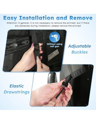 Cubiertas de Asiento Frontal Yamaha G22 G19 G16 G9 G2 - Gris Oscuro