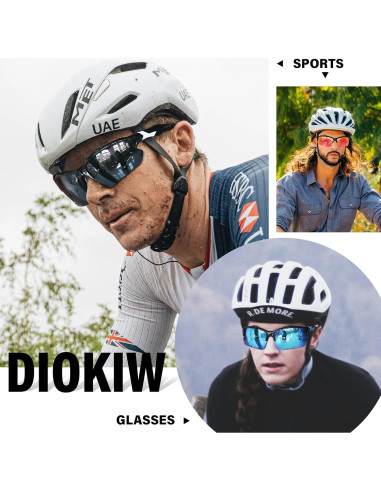 Gafas de sol deportivas DioKiw para ciclismo y running
