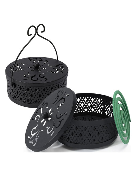 Soporte para Espirales de Mosquitos MyLifeUNIT 2 Piezas Negro