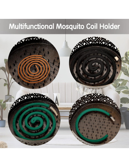 Soporte para Espirales de Mosquitos MyLifeUNIT 2 Piezas Negro