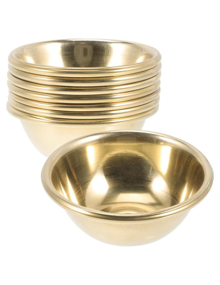 Tazón de Incienso de Meditación FOMIYES Dorado 6.2cm