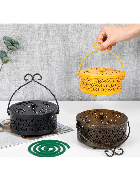 Soporte para Espirales de Mosquitos MyLifeUNIT 2 Piezas Negro