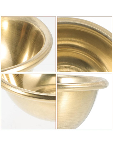 Tazón de Incienso de Meditación FOMIYES Dorado 6.2cm