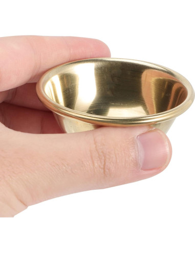 Tazón de Incienso de Meditación FOMIYES Dorado 6.2cm