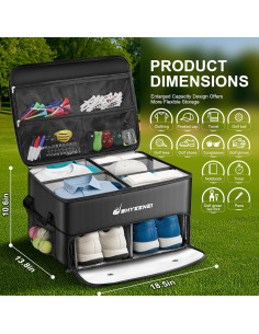 Organizador de Maletero de Golf ShYeenei 2 Capas Impermeable 2