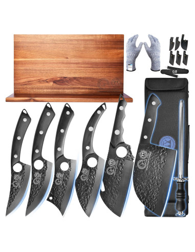 Conjunto de cuchillos de cocina XYJ con bloque magnético 15 piezas