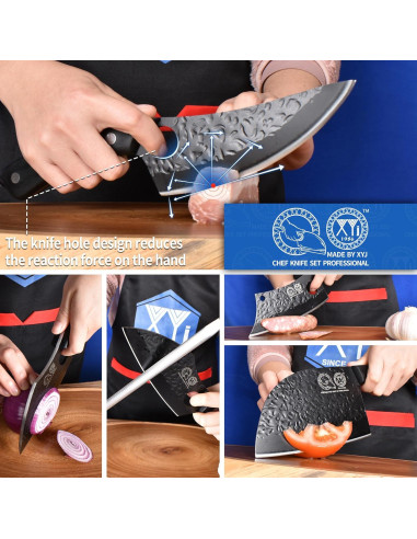 Conjunto de cuchillos de cocina XYJ con bloque magnético 15 piezas