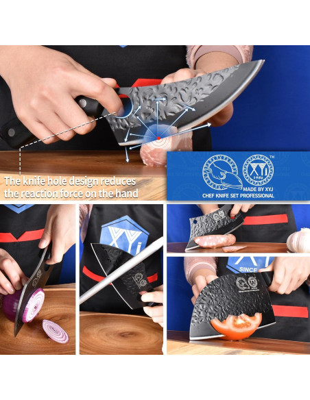 Conjunto de cuchillos de cocina XYJ con bloque magnético 15 piezas