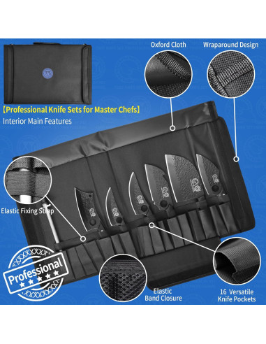 Conjunto de cuchillos de cocina XYJ con bloque magnético 15 piezas