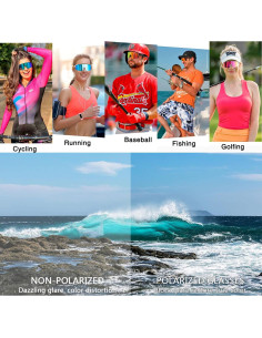 Gafas de Ciclismo SPOSUNE Polarizadas UV400 Unisex 2