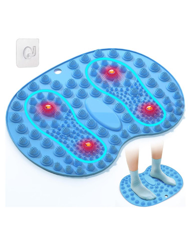 Alfombrilla de Masaje para Pies GEENOA 44x35cm Azul