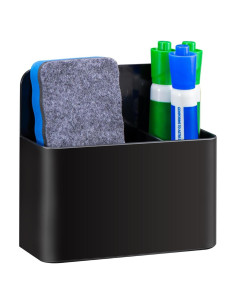Soporte Magnético para Marcadores Simetufy - Negro, 12.5x12x4 cm