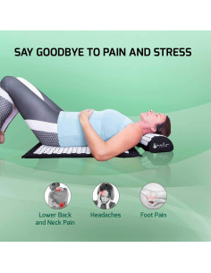 Juego de Almohadilla y Cojín de Acupresión Nalu - Alivio Dolor Espalda y Cuello 2