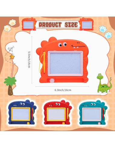 24 Mini Pizarras Magnéticas Fulmoon 64x42cm Borrables Colores