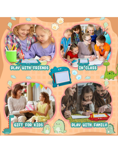 24 Mini Pizarras Magnéticas Fulmoon 64x42cm Borrables Colores