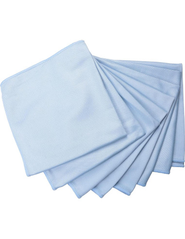 Paño de Microfibra MUZOCT 8 Unidades 40.6x40.6cm Azul