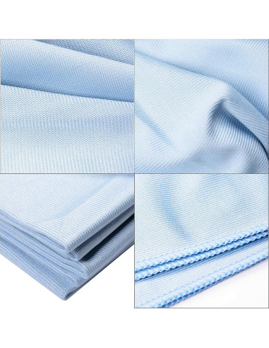 Paño de Microfibra MUZOCT 8 Unidades 40.6x40.6cm Azul