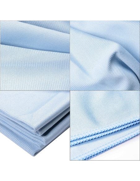 Paño de Microfibra MUZOCT 8 Unidades 40.6x40.6cm Azul