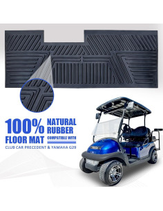 Alfombrilla de Piso CartClan para Carrito de Golf Club Car Precedent 2