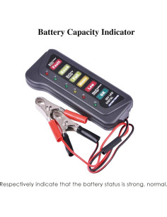 Probador de Batería NInE-ROnG NR-BI007 12V con LED 2