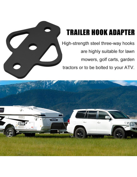 Adaptador de Enganche de Remolque Norkmdi 3 Vías Acero 16.28 cm