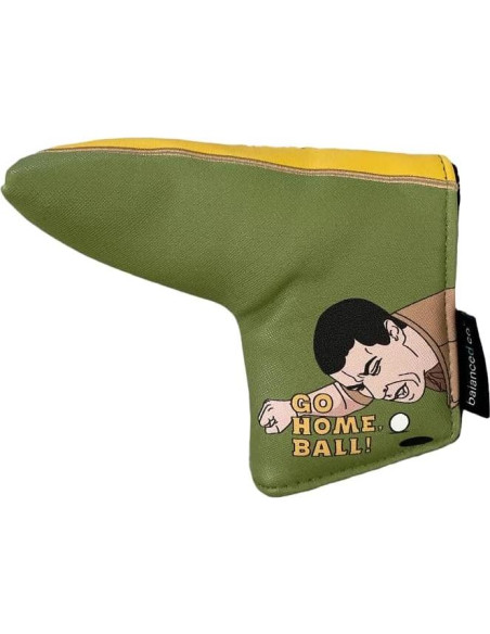 Cubierta de Putter Balanced Co. Ve a Casa Bola Caricatura