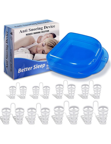 Juego de 8 Dilatadores Nasales Antisnoring Premium - Previene Ronquidos