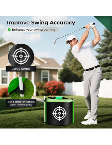 Bolsa de Impacto de Golf YOREPEK 42x42cm Duradera para Entrenamiento