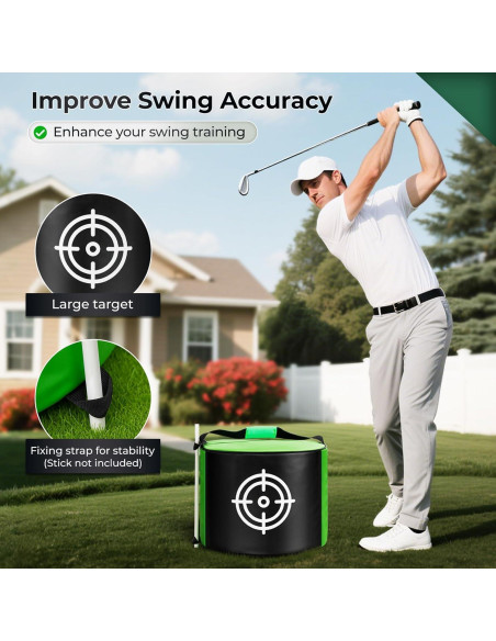 Bolsa de Impacto de Golf YOREPEK 42x42cm Duradera para Entrenamiento