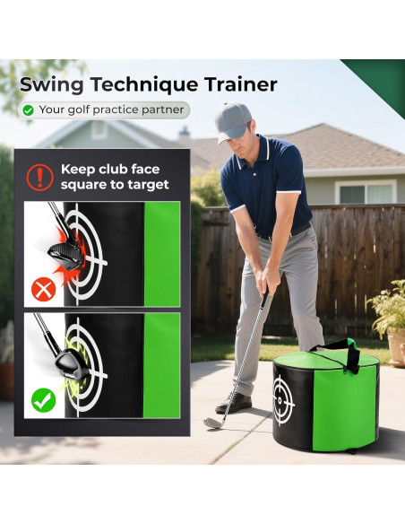 Bolsa de Impacto de Golf YOREPEK 42x42cm Duradera para Entrenamiento