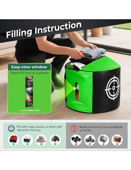 Bolsa de Impacto de Golf YOREPEK 42x42cm Duradera para Entrenamiento