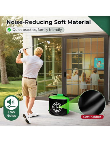 Bolsa de Impacto de Golf YOREPEK 42x42cm Duradera para Entrenamiento