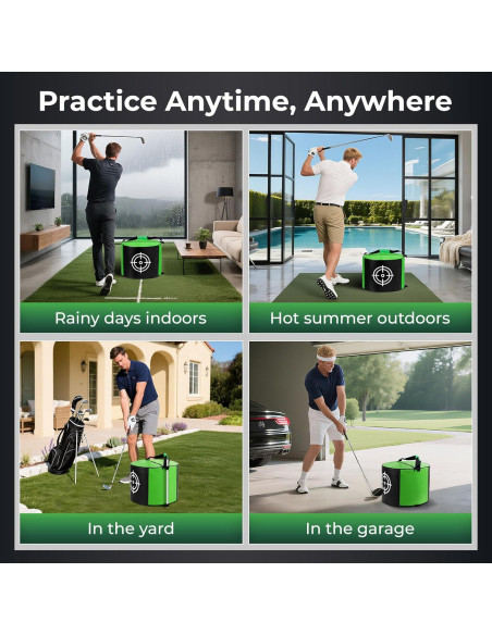 Bolsa de Impacto de Golf YOREPEK 42x42cm Duradera para Entrenamiento