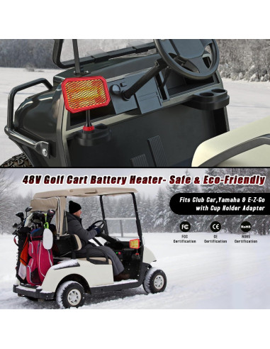 Calentador Eléctrico para Carro de Golf Gociean 48V 400W