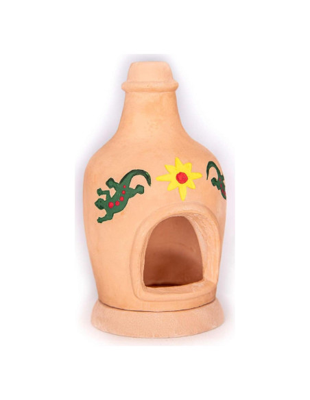 Quemador de Incienso Chiminea Santa Fe + 40 Ladrillos Piñón