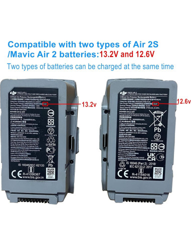 Cargador de Baterías 5 en 1 Hanatora para DJI Air 2S y Mavic Air