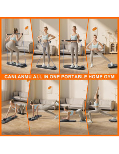 Tabla de Pilates Canlanmu Multifuncional Plegable 150kg 2