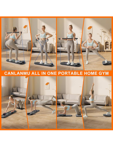 Tabla de Pilates Canlanmu Multifuncional Plegable 150kg