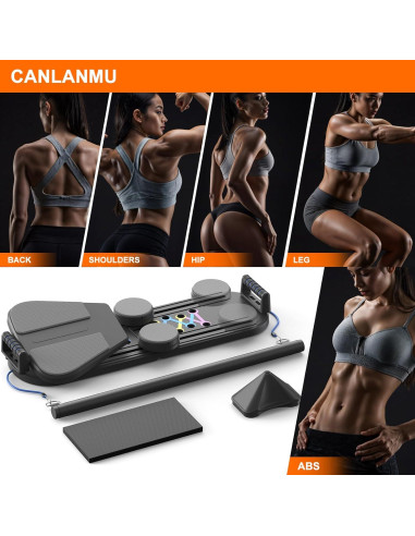 Tabla de Pilates Canlanmu Multifuncional Plegable 150kg