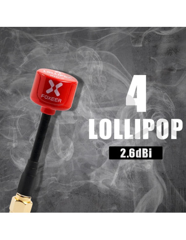 Antena FPV FOXEER Lollipop 4 5.8GHz RHCP 2.6dBi SMA - 2 Pcs