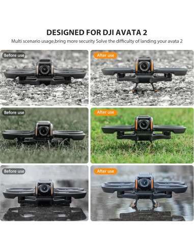 Patas de Aterrizaje STARTRC para Drone DJI Avata 2 - Naranja