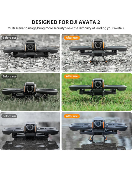 Patas de Aterrizaje STARTRC para Drone DJI Avata 2 - Naranja