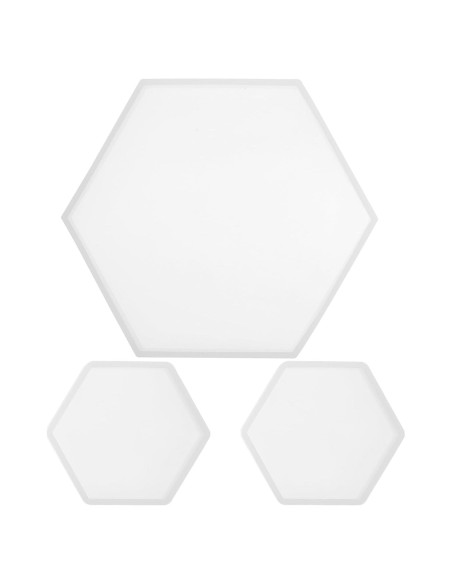 Molde de Silicona Hexagonal HOODANCOS 3 Piezas para Epoxy